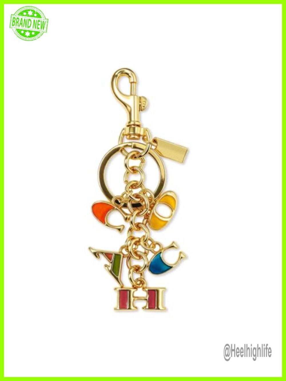 Shimmery Resin Strawberry Bag Charm for Women - Handbag Purse Accessory